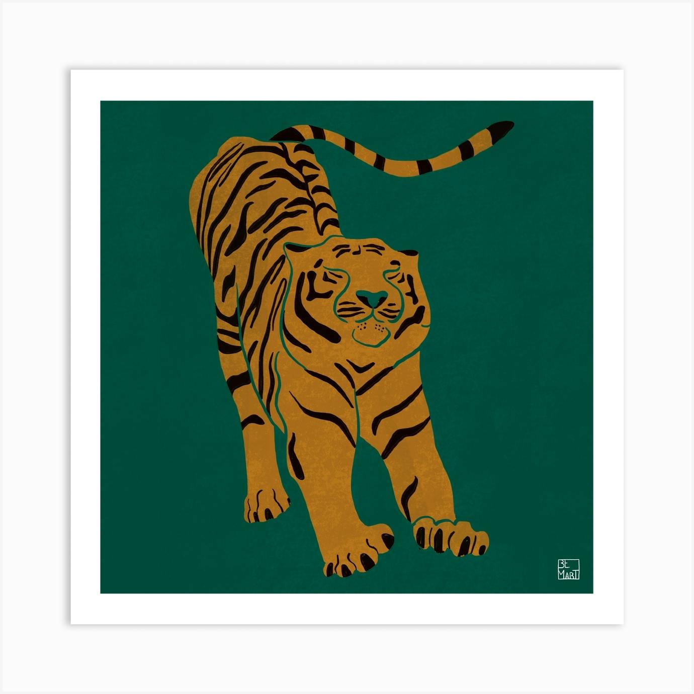 Animal Print Digital Download Steampunk Hipster Tiger Art Print Tiger Artwork Tiger Poster Book Art Tiger Print Tiger Wall Art